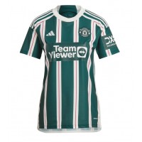 Camisa de time de futebol Manchester United Donny van de Beek #34 Replicas 2º Equipamento Feminina 2023-24 Manga Curta